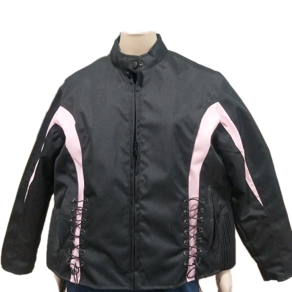 Stylish Black and Pink Women's Jacket
